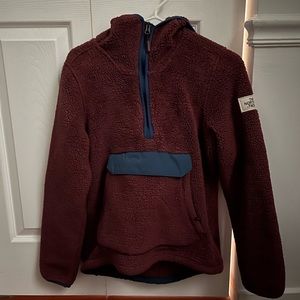 The North Face Raspberry Hooded Quarter Zip